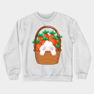 Easter Basket Bunny Rabbit Crewneck Sweatshirt